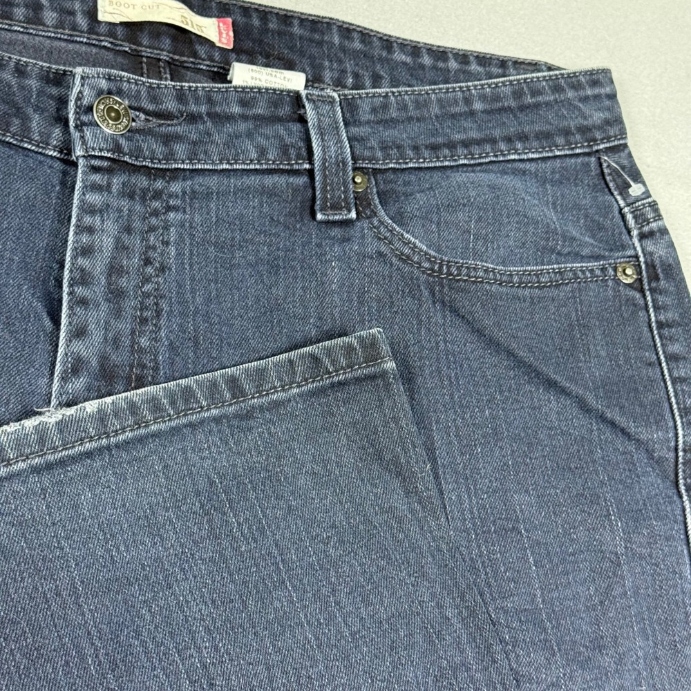 Levis 515 Bootcut Jeans Dark Wash Denim Blue Mid Rise Womens 18M